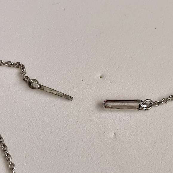 Silver and Purple Pendant Necklace - Picture 3 of 4